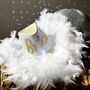 Bride To Be Feather Boa Cowboy Hat, thumbnail 1 of 7
