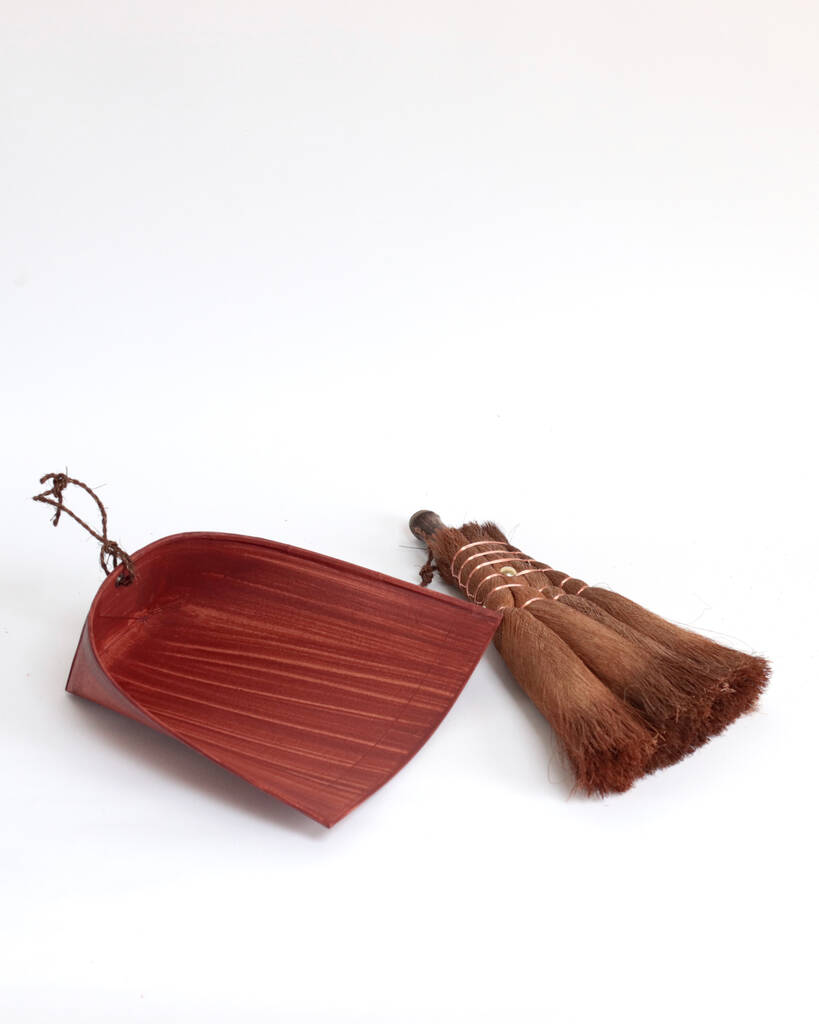 Set Of Handmade Japanese Broom And Dustpan By two persimmons