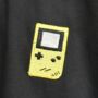Gameboy Embroidered Black T Shirt, thumbnail 2 of 4