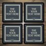 Personalised Bar Runner And Coasters Dog House Modern, thumbnail 3 of 8