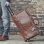 Luxury Leather Travel Bag With Wheels 'Dino Large', thumbnail 1 of 12