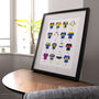 Classic Rugby Kits Team Print, thumbnail 5 of 7