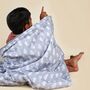 Personalised Grey Cloud Children's Weighted Blanket, thumbnail 2 of 12