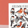 Bullfinches Watercolour Greeting Card, thumbnail 4 of 8