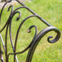 Vintage Style Scrolled Garden Bench, thumbnail 5 of 7