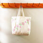 Wood Block Printing Kit Floral Maxi Tote Bag, thumbnail 4 of 6