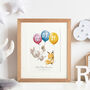 Personalised Childrens Balloon Date Print, thumbnail 1 of 2