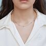 Sterling Silver Cz Trio Necklace, thumbnail 6 of 11