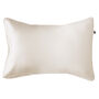 Silk Pillowcase Cream 100% Pure Soft Mulberry Silk Floral Luxury Hair Care Standard Double 50x75cm, thumbnail 3 of 5