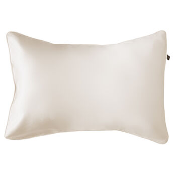 Silk Pillowcase Cream 100% Pure Soft Mulberry Silk Floral Luxury Hair Care Standard Double 50x75cm, 3 of 5