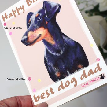 Personalised 'Nellie' Dog Birthday Card, 4 of 9