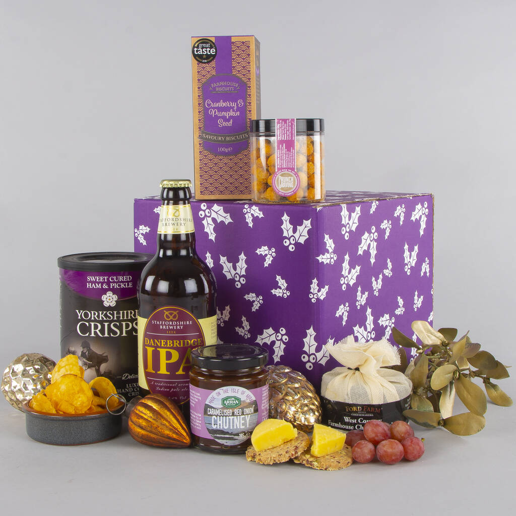 savoury selection christmas gift hamper by virginia hayward