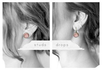 Peach Rose Earrings, 7 of 7