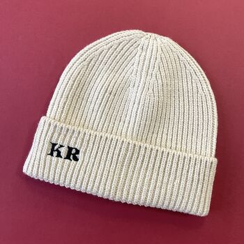 Personalised Embroidered Beanie Hat, 6 of 12