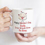 Happy Valentines Day Daddy Love The Bump Mug, thumbnail 1 of 2