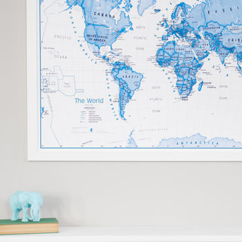 Kids Map Of The World Art Print, 5 of 12