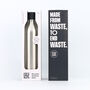 Circular And Co One L Stainless Steel Water Bottle Uncoated Black, thumbnail 2 of 8