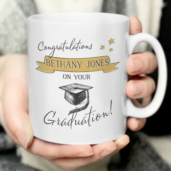 Personalised 'Congratulations On Your Graduation' Mug, 2 of 5
