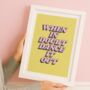 When In Doubt Dance It Out Retro Typography Print, thumbnail 1 of 6