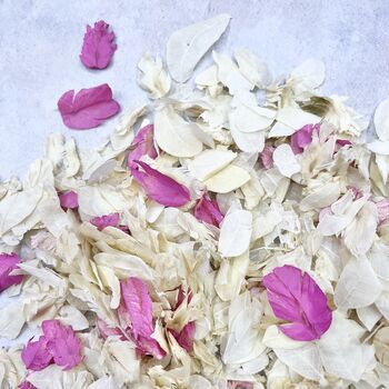 Ivory And Raspberry Wedding Confetti | Biodegradable, 2 of 3