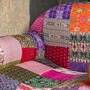 Retro Kantha Patchwork Nest Chair, thumbnail 7 of 10