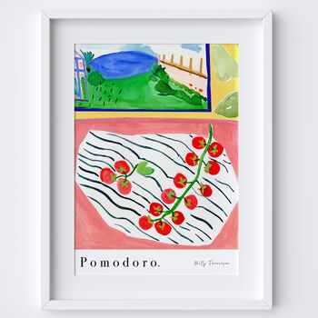 Tomatoes Still Life Art Print Watercolour Poster, 2 of 5