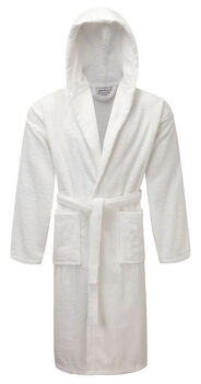 Personalised Unisex Premium Towelling Hooded Bath Robe, 5 of 11