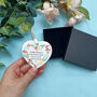 Personalised Mother's Day Floral Heart Decoration, thumbnail 4 of 7