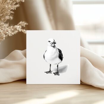 Seagull Seaside Hand Drawn Greeting Card, 3 of 6