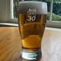 30th Birthday Bow Tie Beer Glass, thumbnail 1 of 9