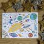 Space Themed Party Invitations To Colour In, thumbnail 4 of 4