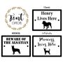 Personalised Dog Sign With Any Breed, thumbnail 4 of 4