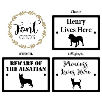 Personalised Dog Sign With Any Breed, 4 of 4