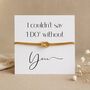 Bridesmaid Proposal Gift, Knot Bracelet, thumbnail 1 of 12