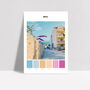 Bol, Croatia, Colour Palette Print, thumbnail 2 of 3