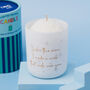 I Love You To The Moon – Personalised Candle With Moon Topper, thumbnail 3 of 5