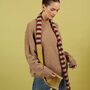 Stripe Soft Lambswool Scarf, thumbnail 1 of 4