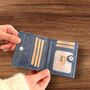 Personalised Women's Rfid Leather Wallet Christmas Gift For Her, thumbnail 4 of 12
