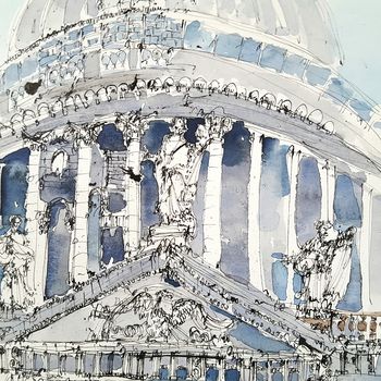 St Paul's Cathedral Detail Limited Edition Giclee Print, 5 of 7