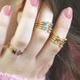 Set Of Family Birthstone Stacking Rings, thumbnail 5 of 11