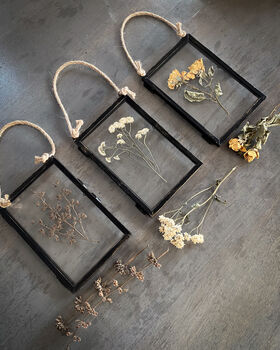 Set Of Three Vintage Pressed Flower Frames, 12 of 12
