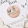 Save The Date Magnets Botanical Wedding Cards, thumbnail 5 of 9
