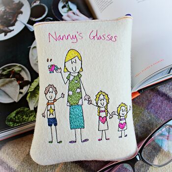 Personalised Embroidered Granny's Glasses Case, 5 of 12