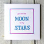 Personalised Moon And Stars Greetings Card, thumbnail 2 of 2
