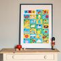 Vintage Alphabet Blocks Children's Fine Art Print, thumbnail 1 of 4