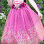 Girl's Amethyst Princess Dress Up Costume, thumbnail 4 of 4