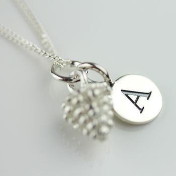 Personalised Solid Silver Pine Cone Necklace, 2 of 3