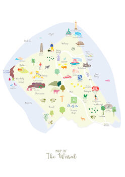 Map Of The Wirral Art Print, 3 of 3