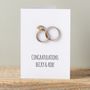 Personalised Intertwined Wedding Ring Card, thumbnail 1 of 5