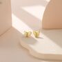 Sterling Silver Tiny Butterfly Stud Earrings, thumbnail 3 of 11